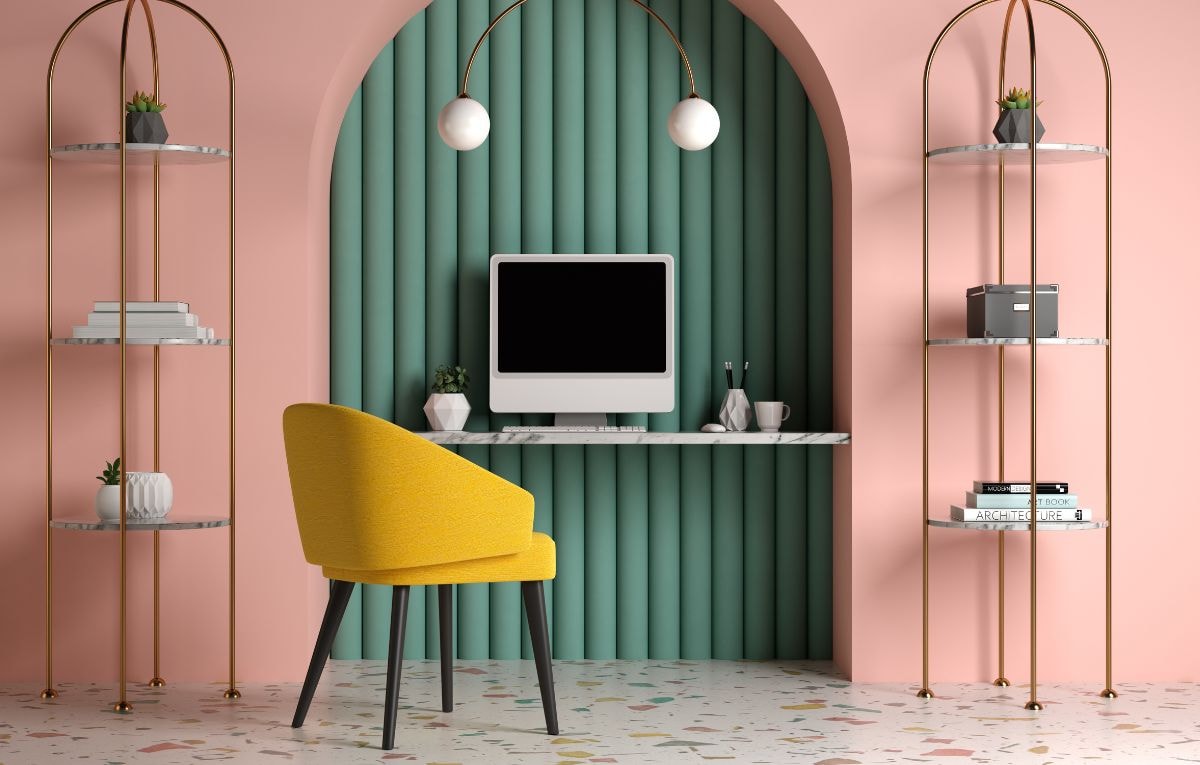 Bold home office flooring ideas