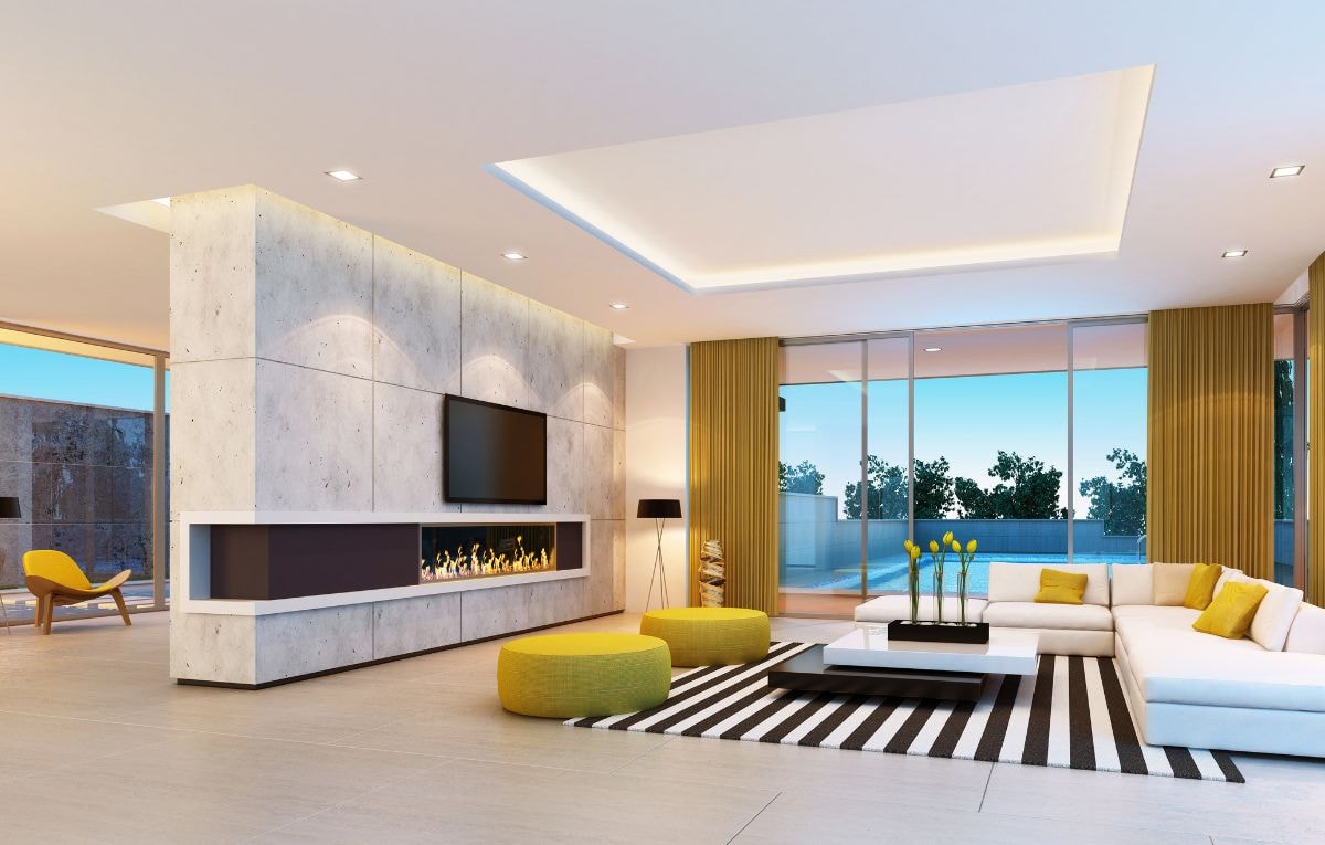 The room size dictates the tile shapes