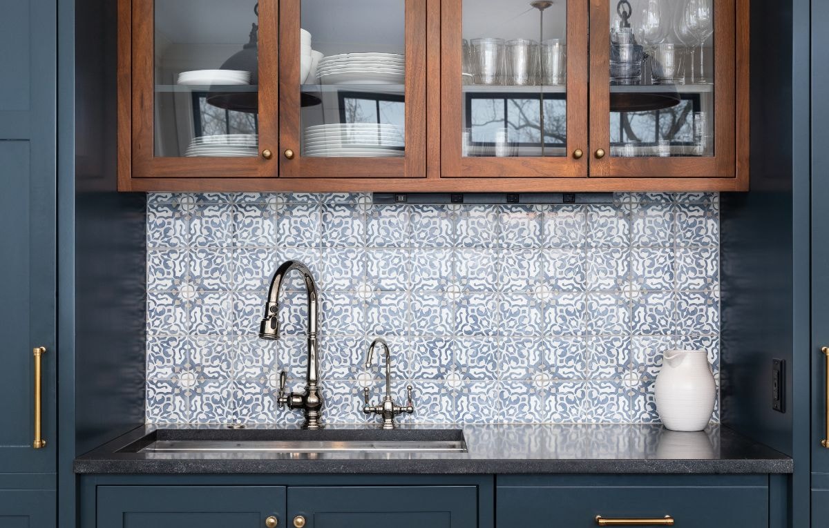 Tile pattern designs are perfect for kitchen backsplashes