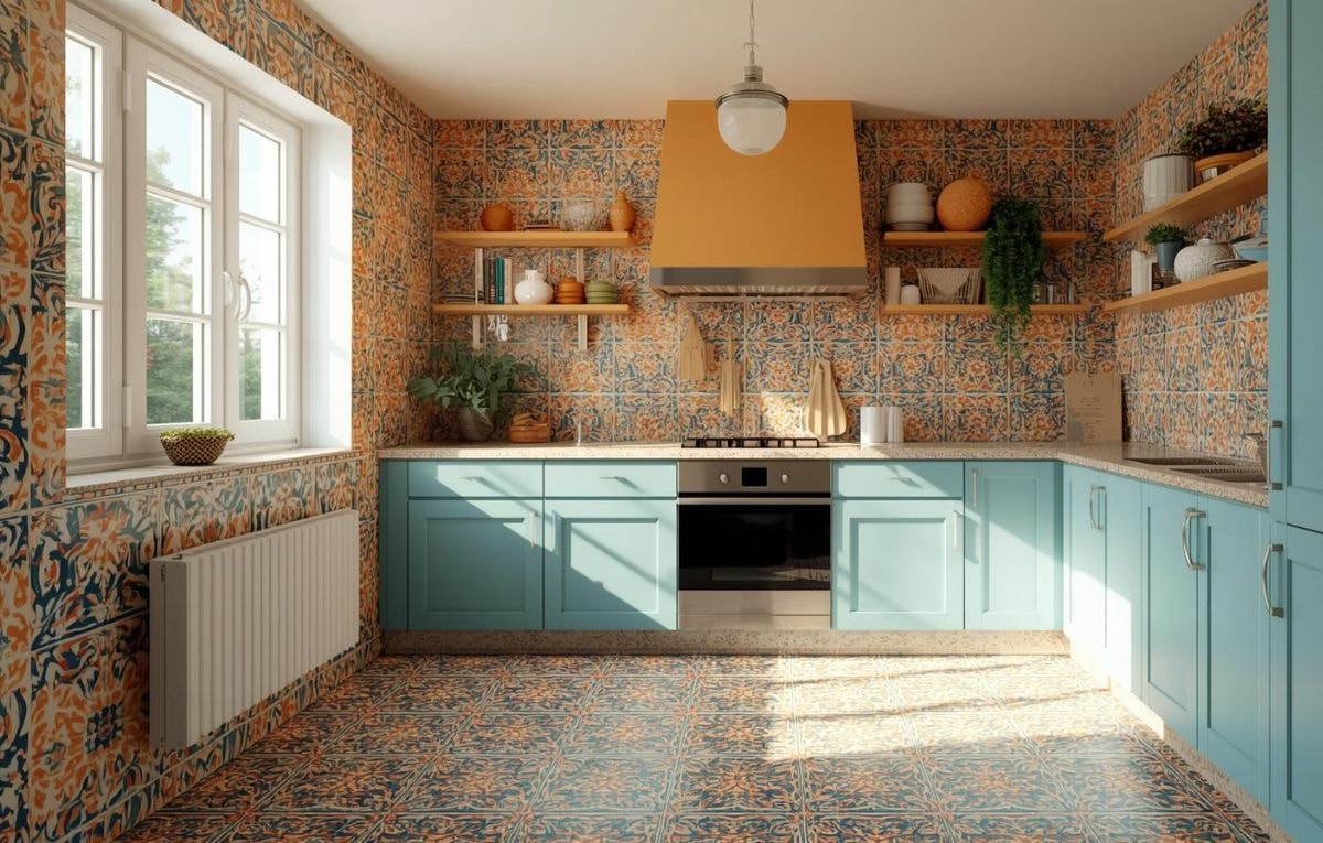 Tile drenching can be fun and bold