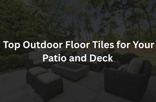 Outdoor patio tiles