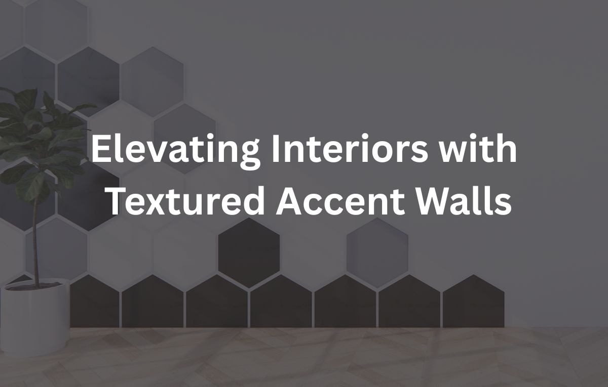 Textured tiles for accent walls