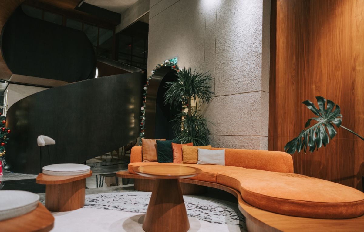 Use wall tiles to create a warm and exciting atmosphere